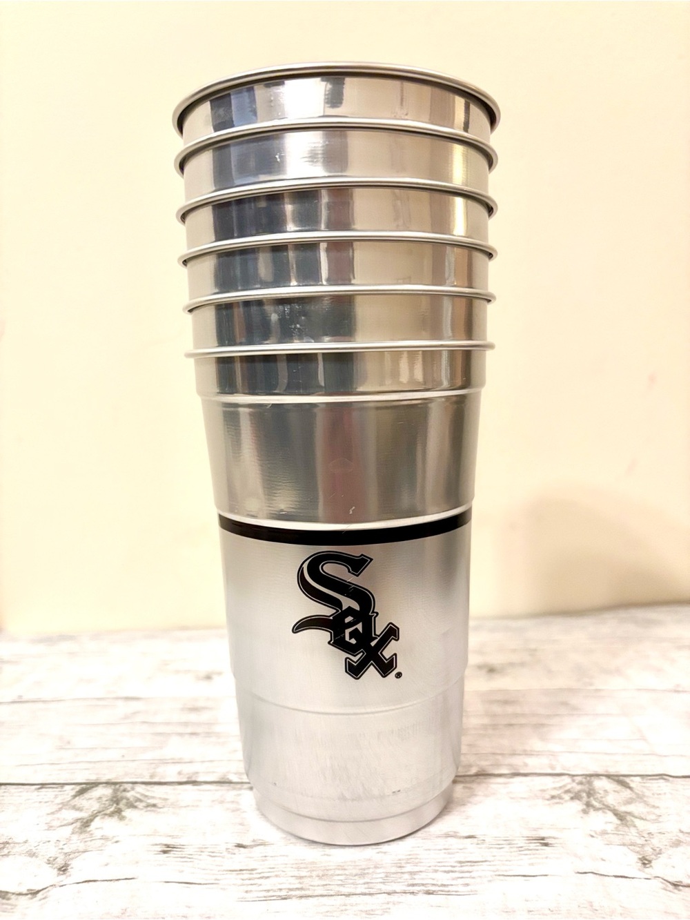 Chicago White Sox 24oz Aluminum Souvenir Cups - Set of 6 Stadium Collectibles